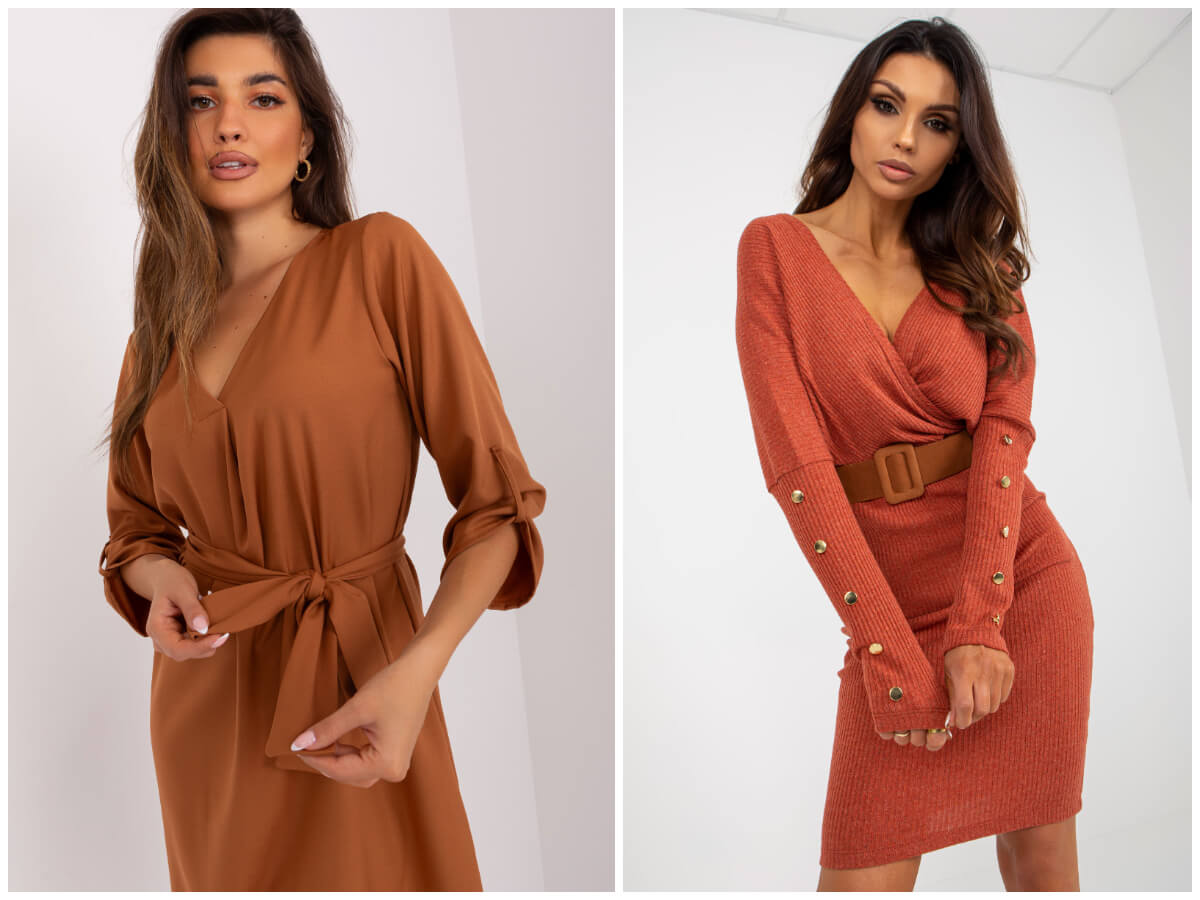 Ciepłe i wygodne sukienki damskie na zimę.