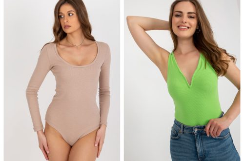 Body basic z długim rękawem