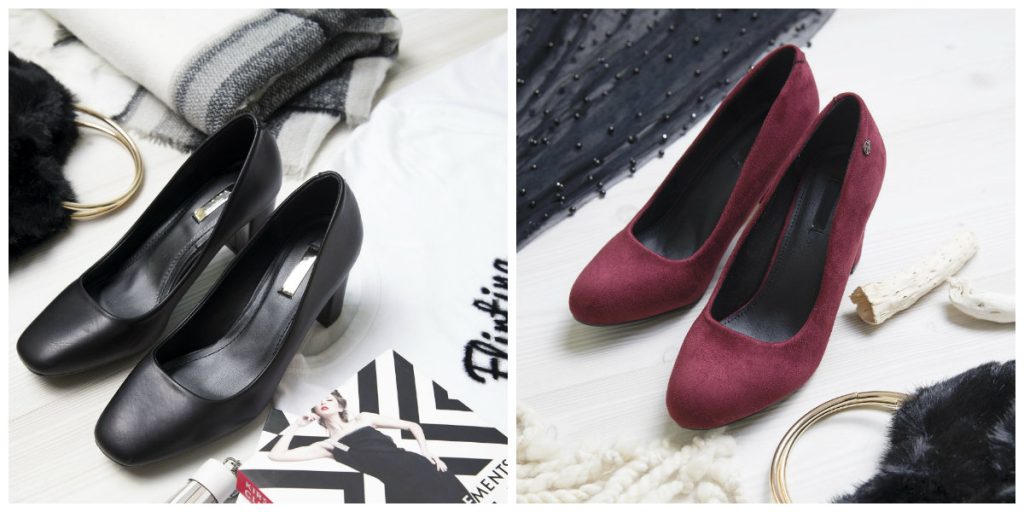 eleganckie czółenka damskie na słupku