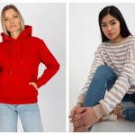 Bluzy dresowe damskie basic z kapturem na eButik.pl