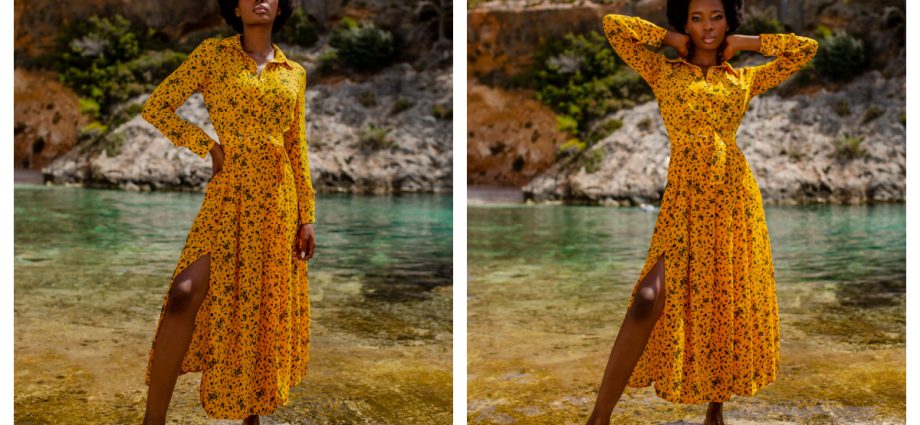 Stylizacje na plażę z długą sukienką