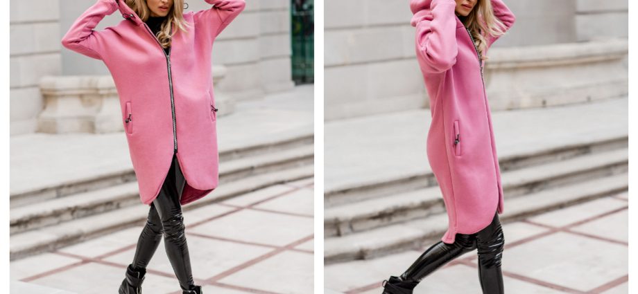 Rozpinana bluza damska w hurtowni w kolorze różowym