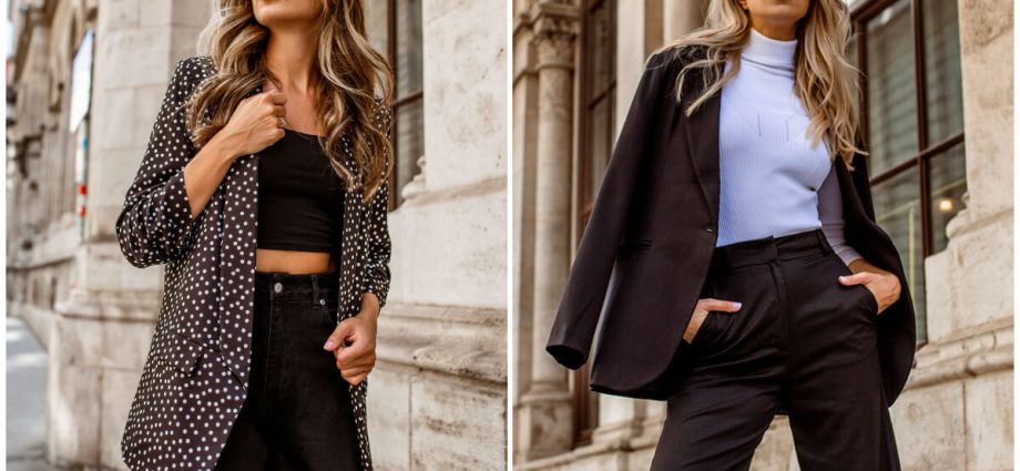 Stylizacje do pracy - eleganckie outfity z marynarkami z eButik