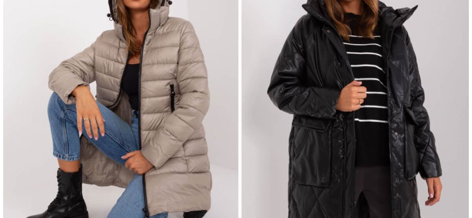 Ciepła kurtka zimowa damska zgodna z trendami.