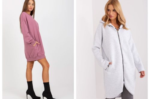 Długie bluzy basic bez kaptura