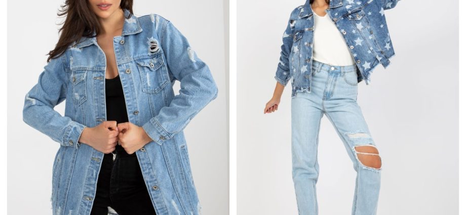 Kurtki jeansowe damskie z przetarciami