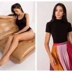 Czarne body damskie basic z krótkim rękawem na ebutik