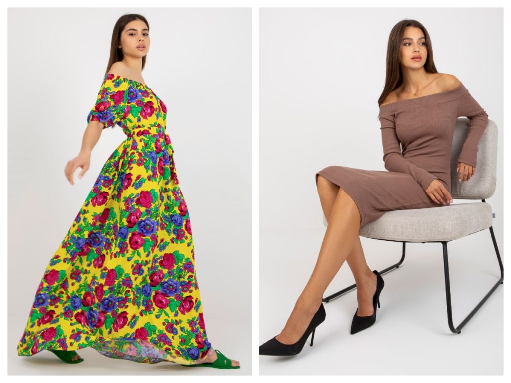 Sukienka hiszpanka we wzory