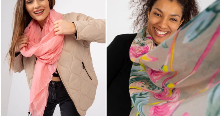 Lekkie i kolorowe chusty na wiosnę