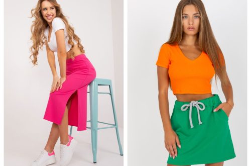 Midi spódnice basic na lato