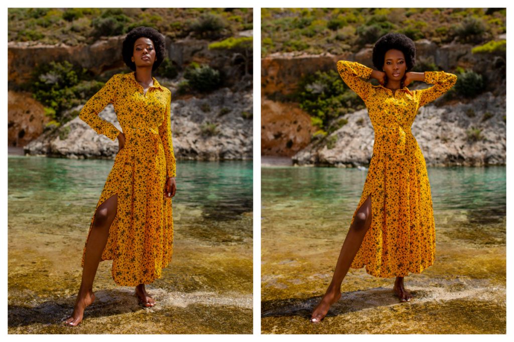 Stylizacje na plażę z długą sukienką