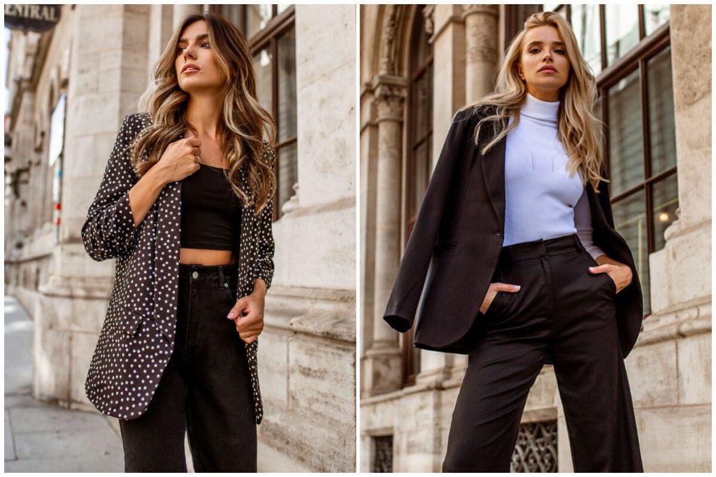 Stylizacje do pracy - eleganckie outfity z marynarkami z eButik