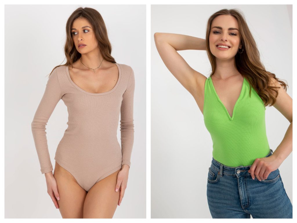Body basic z długim rękawem