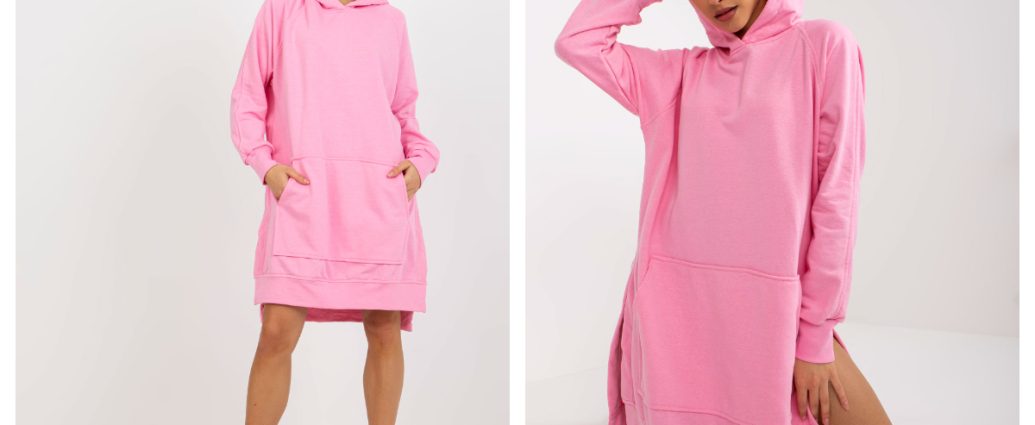 różowe sportowe sukienki oversize online