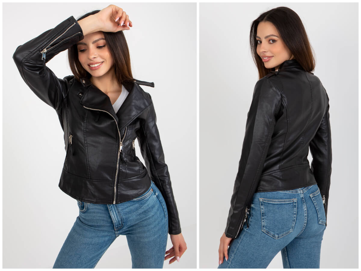 Czarna ramoneska damska klasykiem damskiej szafy.