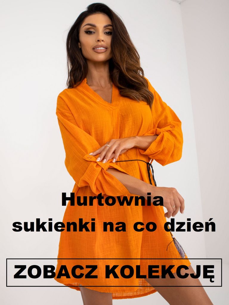 Sukienki na co dzień hurtowo sprzedajemy komfort i styl