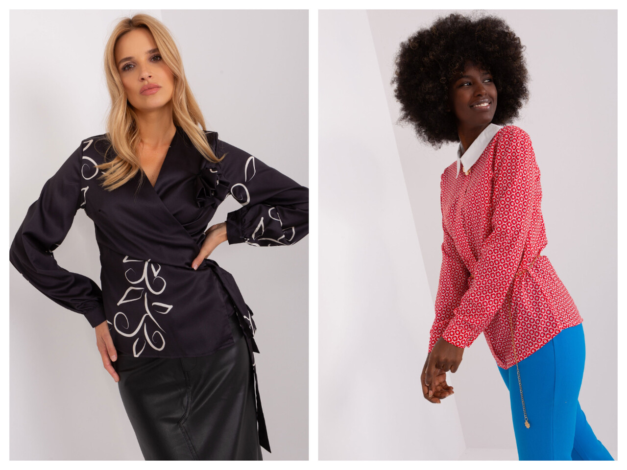 Elegante Damenbluse mit Kragen