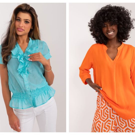 Modne bluzki koszulowe damskie oversize