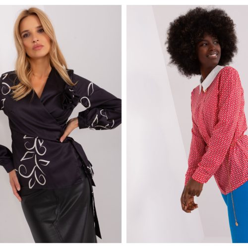 Elegante Damenbluse mit Kragen